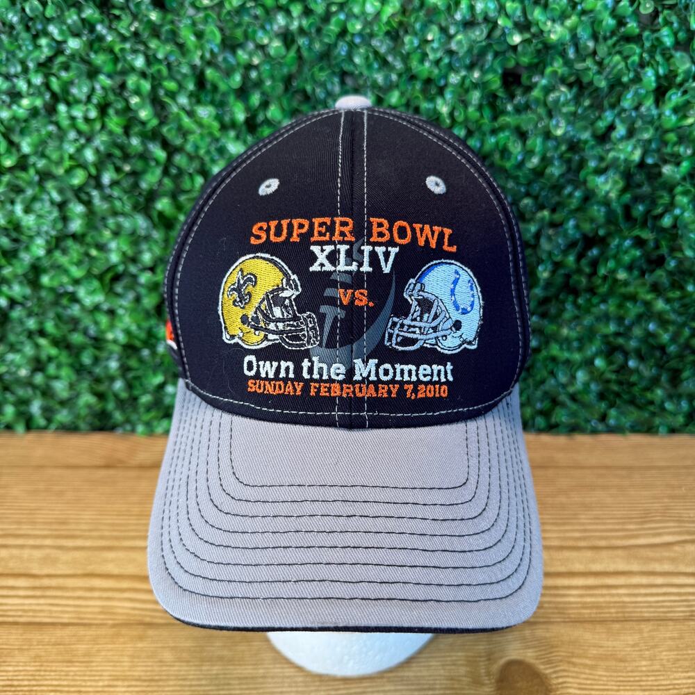 Reebok Team Super Bowl XLIV Own The Moment Colts vs Saints Football Hat Cap 2010